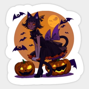 halloween cat Sticker